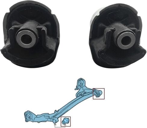 مجموعة جلبة شعاع ذراع المحور الخلفي (يسار + يمين) قطعتان متوافقتان مع Toyota Sienna 2004-2020، استبدل 48725-08020، 48725-28080، 48725-58030. قم بتركيب ذراع المحور الخلفي in Saudi Arabia