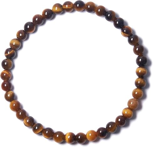 4mm Dainty Real Natural Crystal Beaded Bracelet with Mystery Crystal Pendant (Multiple Wrist Sizes) | Small Gemstone Handmade Stretchy Healing Energy Protection Yoga Jewelry Gift for Women Men in Kuwait