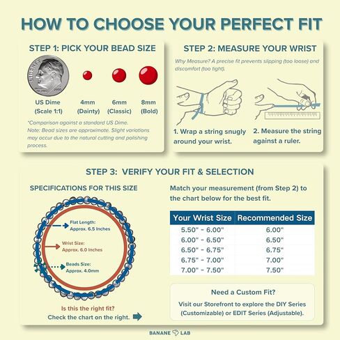 4mm Dainty Real Natural Crystal Beaded Bracelet with Mystery Crystal Pendant (Multiple Wrist Sizes) | Small Gemstone Handmade Stretchy Healing Energy Protection Yoga Jewelry Gift for Women Men in Kuwait