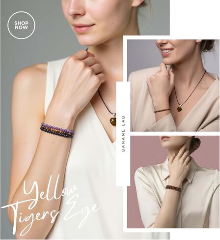 4mm Dainty Real Natural Crystal Beaded Bracelet with Mystery Crystal Pendant (Multiple Wrist Sizes) | Small Gemstone Handmade Stretchy Healing Energy Protection Yoga Jewelry Gift for Women Men in Kuwait