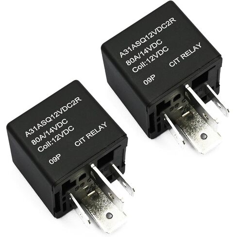 2 Pcs 1R2491, 13742705, 897H1AHDR1, 4671886AA, 68110974AA Multi Purpose | Accessory Power Relay Compatible with Jeep Grand Cherokee Gladiator Wk 2014-2022, 12V 70A 4 Pins in Saudi Arabia