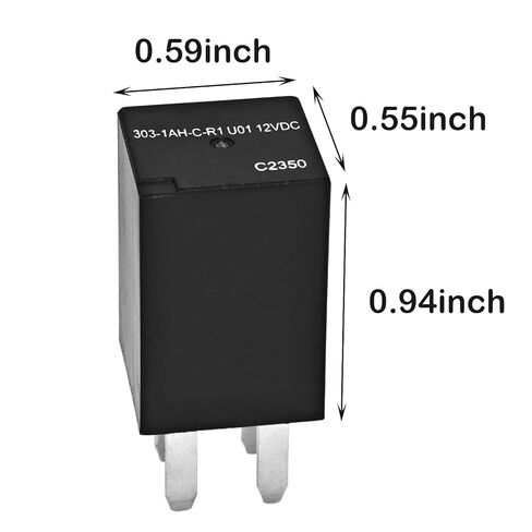Relay 303-1AH-C-R1-U01 (Pack of 6) - SPNO 20A 12VDC Micro Automotive Relay for Polaris RZR Slingshot Cooling Fan in Saudi Arabia