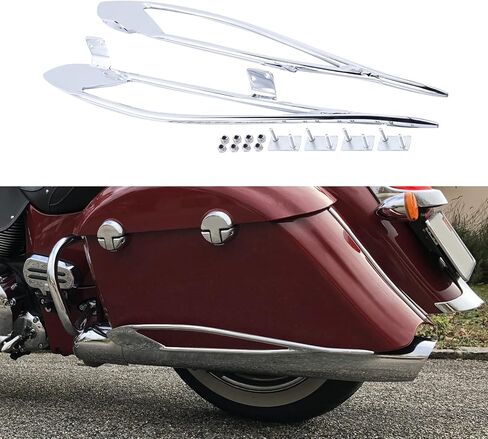 TCT-MOTORPARTS Saddlebag Guard Rail Protector Trim Support Bracket Fit for Indian Roadmaster Springfield 2016-2025 Chieftain Limited in Saudi Arabia