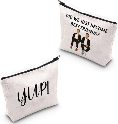 MNIGIU Step Brothers Cosmetic Bag Step Brothers Movie Merchandise Did We Just Become Friends YupMakeup Zipper Pouch Bag in Saudi Arabia