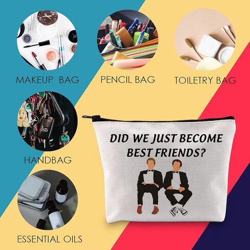 MNIGIU Step Brothers Cosmetic Bag Step Brothers Movie Merchandise Did We Just Become Friends YupMakeup Zipper Pouch Bag in Saudi Arabia