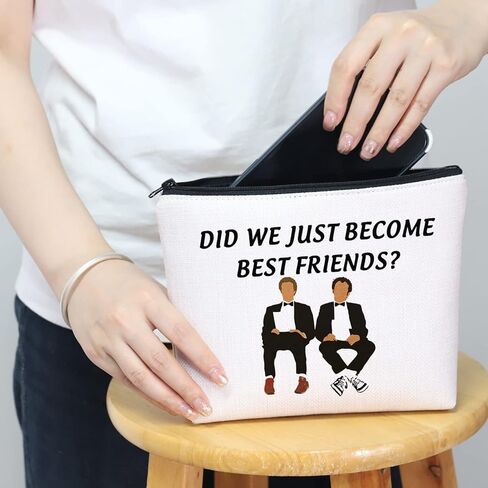 MNIGIU Step Brothers Cosmetic Bag Step Brothers Movie Merchandise Did We Just Become Friends YupMakeup Zipper Pouch Bag in Saudi Arabia