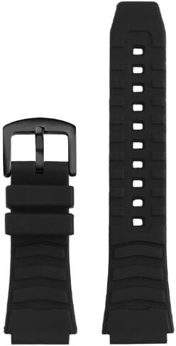 متوافق مع كاسيو MWA-100H، MWD-100H، GST-B300 حزام سيليكون نايلون مقاوم للماء للرجال - 25 * 20 ملم in Kuwait