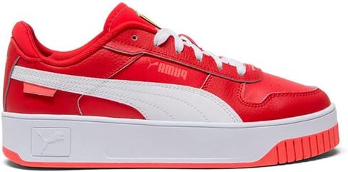 PUMA Womens Scuderia Ferrari Carina Street Lace Up Sneakers Shoes Casual - White in Saudi Arabia