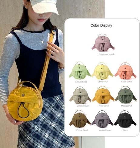 Mini Crossbody Bag Waterproof Leisure Purse Single Shoulder Bag Street Style Nylon Mobile Phone Storage Bag in Saudi Arabia