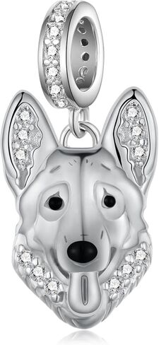 German Shepherd Gifts 925 Sterling Silver Dog Charms German Shepherd Jewelry Cute Stuff for Women German Shepherd Lover in Saudi Arabia