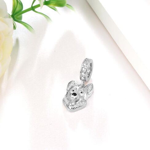 German Shepherd Gifts 925 Sterling Silver Dog Charms German Shepherd Jewelry Cute Stuff for Women German Shepherd Lover in Saudi Arabia