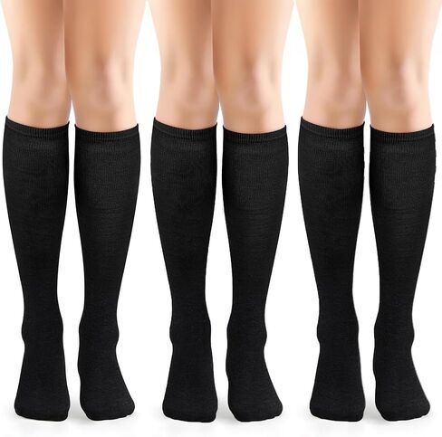 Womens Knee High Socks Long Socks for Women Athletic Sports Thigh High Stockings Casual Striped Tube Socks for Women in Saudi Arabia