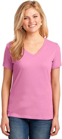 APPAREL GLOBE Women's Core Cotton V-Neck T-Shirt in Saudi Arabia