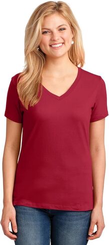 APPAREL GLOBE Women's Core Cotton V-Neck T-Shirt in Saudi Arabia