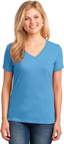 APPAREL GLOBE Women's Core Cotton V-Neck T-Shirt in Saudi Arabia