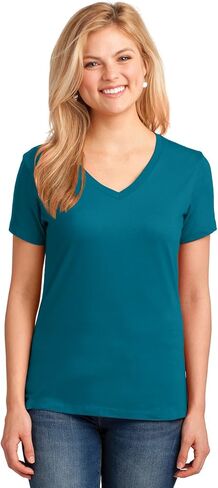 APPAREL GLOBE Women's Core Cotton V-Neck T-Shirt in Saudi Arabia