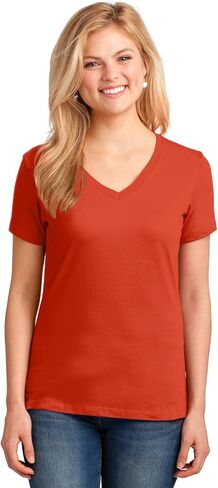 APPAREL GLOBE Women's Core Cotton V-Neck T-Shirt in Saudi Arabia