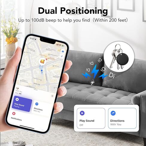 علامات الهواء، جهاز تعقب بلوتوث يعمل مع Apple Find My APP (iOS فقط)، جهاز تعقب بلوتوث بلوتوث ومحدد موقع العناصر للمفاتيح in Kuwait