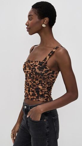 L'AGENCE Women's Rasha Shirred Tank in Saudi Arabia