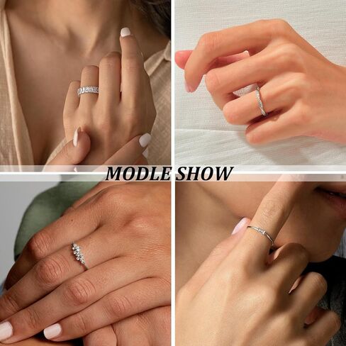 ZOERAY Gold Rings for Women Non Tarnish 14K Gold/Silver Stackable Rings Dainty Gold Plated Ring Wedding Eternity Bands Thin Simple Trendy Plain Thumb Stacking Rings Set Size 5-9 in Saudi Arabia