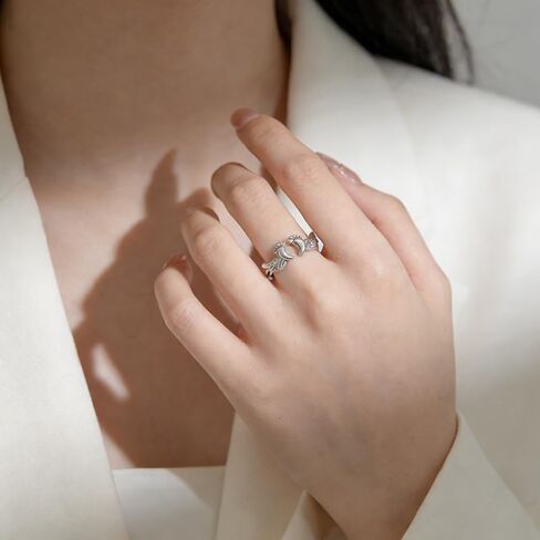 Miscarriage Gifts for Mothers Loss of Pregnancy Rings, Mommy of an Angel Wing Ring,Silver Mom Feather Rings Mother's Day Gifts in Saudi Arabia