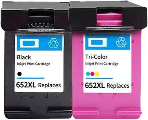 متوافق مع خرطوشة الحبر 652XL 652 البديلة لـ 652 XL لـ Deskjet 1115 1118 2135 2136 2138 3635 3636 3835 4535 استبدال ما بعد البيع Universal Fit (2 أسود) in Saudi Arabia