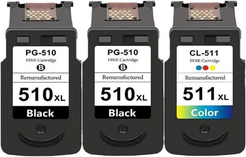 متوافق مع خرطوشة الحبر PG510 CL511 البديلة لطابعة IP2700 MP240 MP250 MP270 MP280 MP480 MP490 MP492، استبدال ما بعد البيع (1 أسود) in Saudi Arabia