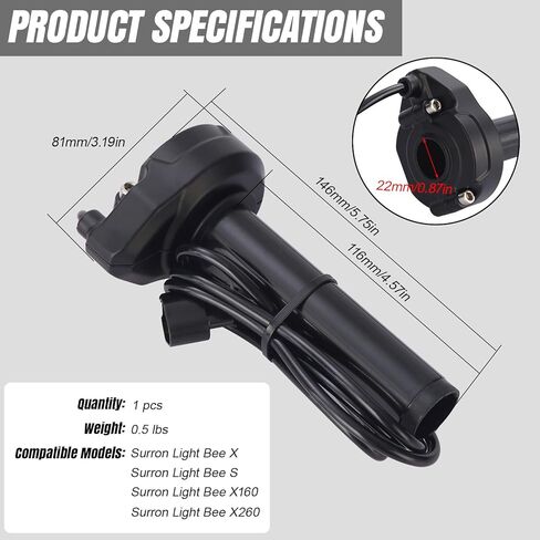 قبضة خانق مع محمل دوار لـ Surron Light Bee X/S & Segway X160/X260 in Kuwait