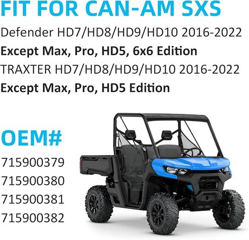 وسادات الفرامل الأمامية الخلفية ملبدة لـ Can-Am Defender HD7/HD8/HD9/HD10 2016-2022 in Saudi Arabia