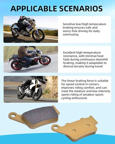 Brake Pads for BMW F800R F800S F800ST F800 ST F800GT F850GS F650GS F700GS F900R F900XR S1000R, 34117696593, 34217707809, 34212345449, Ceramics Brake Pad in Saudi Arabia