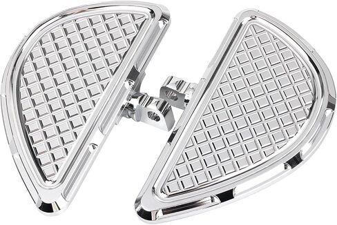 Chrome Passenger Footboards Rear Floorboards Male Mount W/ 10mm Foot Pegs Mounts Mounting Fit for Harley Touring Street Glide Road Glide Softail Dyna Electra Glide Sportster in Saudi Arabia