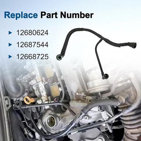 Positive Crankcase Ventilation Tube 12687544 Fit for EQUINOX for TERRAIN 1.5L 2018-2022 Replace 12680624 12668725 PCV Valve Hose in Saudi Arabia