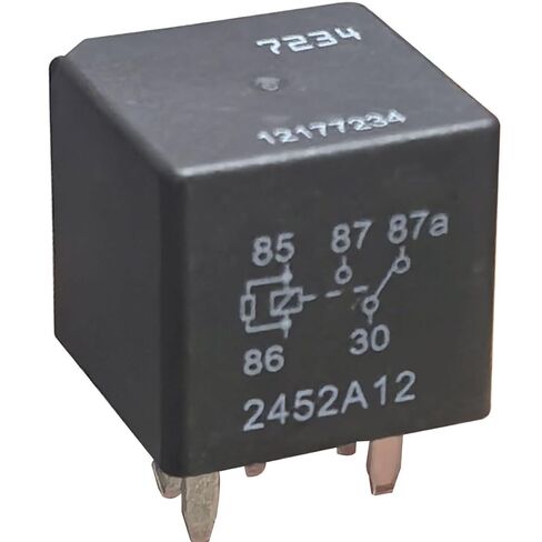 12177234 Relay 12VDC 35A 5-Pin Blade Plug-in، الخدمة المستمرة - يستبدل 13503103 21997408 19115298 12135198 12193612 - التحكم في مروحة صندوق المصهر in Saudi Arabia