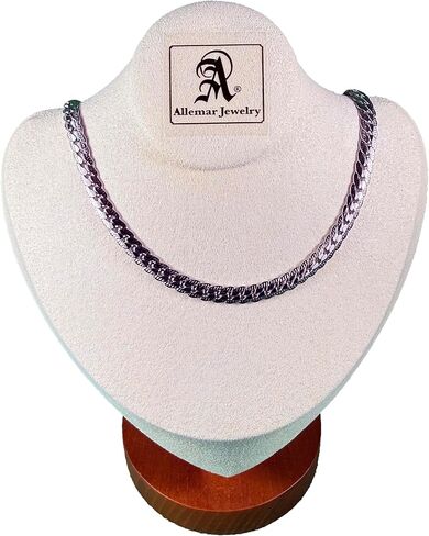 Titanium Steel Chain Necklace, Silver, 55cm, LA Collection for Men in Saudi Arabia