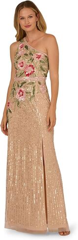 Adrianna Papell Bead Mermaid Long Dress in Saudi Arabia