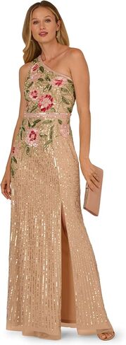 Adrianna Papell Bead Mermaid Long Dress in Saudi Arabia