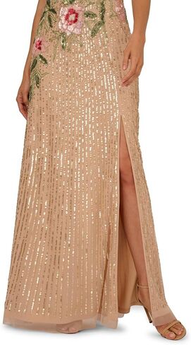 Adrianna Papell Bead Mermaid Long Dress in Saudi Arabia
