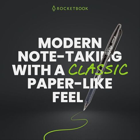 بطاقات Rocketbook السحابية، وبطاقات الفهرسة القابلة لإعادة الاستخدام، والبطاقات التعليمية، للدراسة والعروض التقديمية مقاس 3 × 5 بوصات، باللون الأخضر (عبوة من 40 قطعة) in Kuwait