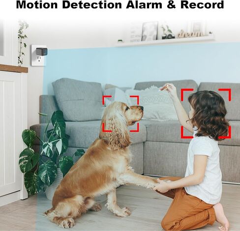 5G Mini Camera Charger, Full HD 1080P Small Nanny Cam with Human Detection, Type-C Plug Pet Camera for Indoor (FHD-001-D) in Kuwait