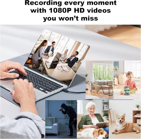 5G Mini Camera Charger, Full HD 1080P Small Nanny Cam with Human Detection, Type-C Plug Pet Camera for Indoor (FHD-001-D) in Kuwait