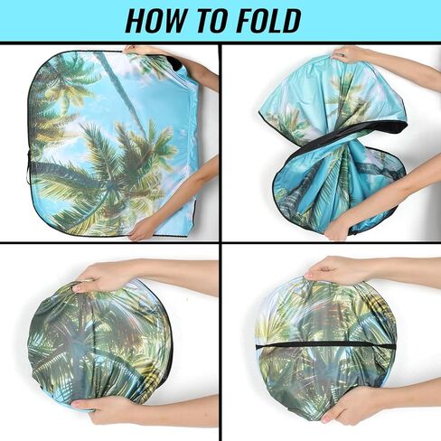 مظلة الشمس للزجاج الأمامي - مظلة للزجاج الأمامي للسيارة للحماية من الأشعة فوق البنفسجية وتقليل الحرارة 2025 واقي من الشمس للسيارة الداخلية (55 بوصة × 31.5 بوصة) in Kuwait