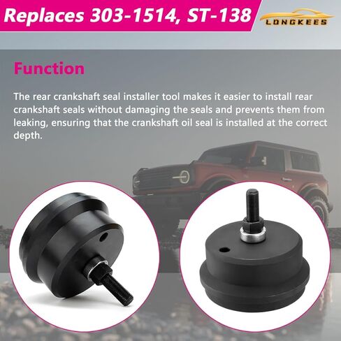 أداة تثبيت سدادة العمود المرفقي الخلفي مناسبة لـ 2011-2021 Super Duty F250/F350/F450/F550/F650/F750 6.7L قوة السكتة الدماغية الديزل، 303-1514، ST-138 in Saudi Arabia