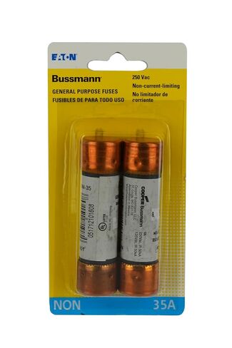 Bussmann BP/NON-35 35 Amp One-Time Cartridge Fuse Non-Current Limiting Class K5 250V UL Listed in Saudi Arabia