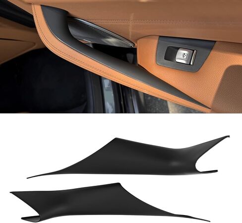 Interior Door Handles Protective Covers Compatible with BMW 5 Series G30 G31 2017-2022 Car Interior Door Pull Handle Covers for 520i 520d 525d 530e 530i 540d 540i 550i (4PCS Mocha Brown) in Kuwait