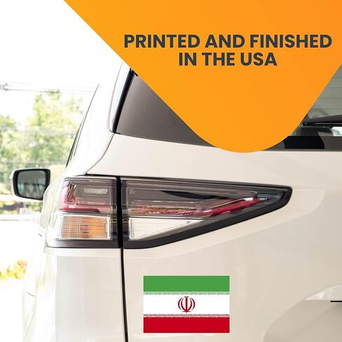 Magnet Me Up Iran Iranian Flag Car Magnet Decal, 4x6 Inches, Heavy Duty Automotive Magnet for Car, Truck SUV in Saudi Arabia