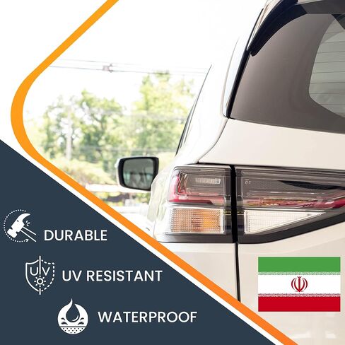 Magnet Me Up Iran Iranian Flag Car Magnet Decal, 4x6 Inches, Heavy Duty Automotive Magnet for Car, Truck SUV in Saudi Arabia