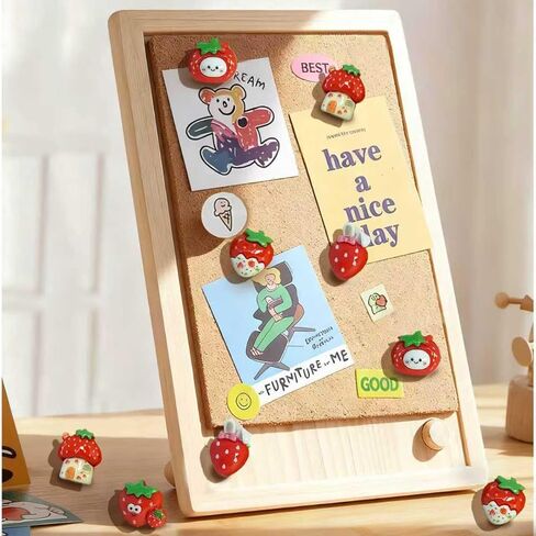 خمسة دبابيس دفع مختلطة على شكل فراولة، 30 مسمارًا برأس كبير، تستخدم للزينة الإعلانية، مناسبة لأظافر الحائط للصور، ورق لوح خشبي ناعم، لوحات بيضاء مميزة للحائط in Kuwait