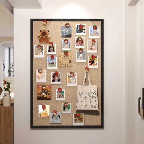 خمسة دبابيس دفع مختلطة على شكل فراولة، 30 مسمارًا برأس كبير، تستخدم للزينة الإعلانية، مناسبة لأظافر الحائط للصور، ورق لوح خشبي ناعم، لوحات بيضاء مميزة للحائط in Kuwait