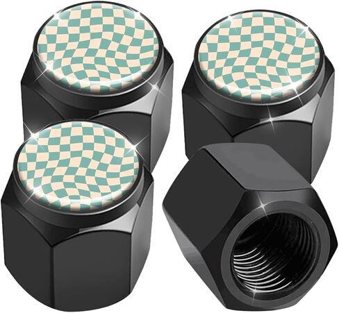 Tire Valve Stem Caps 4 Pack, Car Wheel Stem Caps,Aluminum Air Valve Covers Universal Fit for Cars, SUVs,Trucks, Bikes, and Motorcycles(Skull Head Rose) in Saudi Arabia