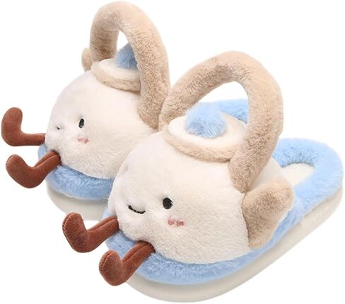 إبريق الشاي النعال غامض النساء مفتوحة الظهر ومغلقة الظهر أحذية منزلية لطيف 1.2 "Y2k الجمالية الدافئة عدم الانزلاق داخلي في الهواء الطلق رقيق النعال in Kuwait